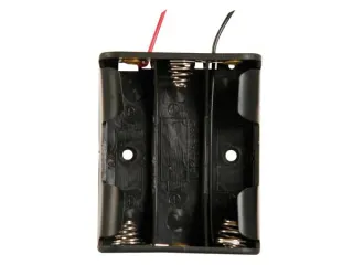 Batterijhouder Voor 3 x AA-CEL (Met Draden) - 4