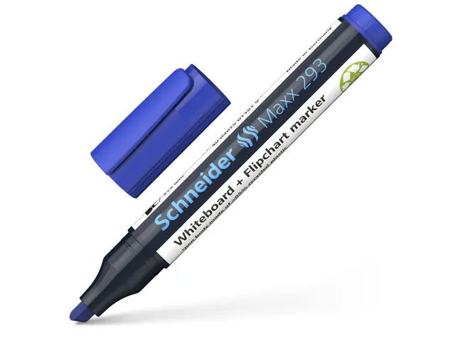 Marqueur Schneider Maxx 293 bleu, pointe biseautée 2-5mm