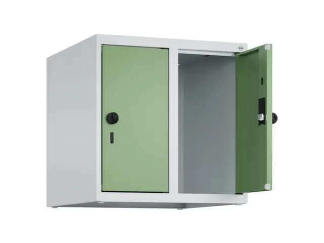 opzetkast,v. locker,2vak.,vak B 250mm,HxBxD 500x500x500mm,vleugeldeur