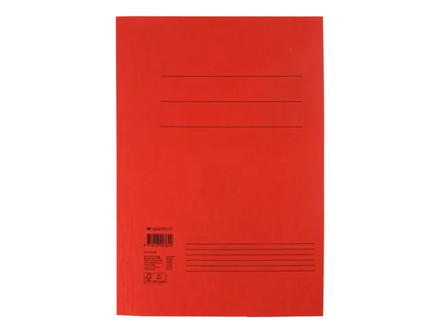Dossiermap Quantore Folio 300 Gram Rood