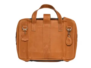 R-Go Viva 15.6 inch Laptoptas Leer Bruin - 2