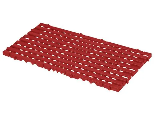 Roostertegel Hd-pe Lxbxh 800x400x25mm Roodbruin