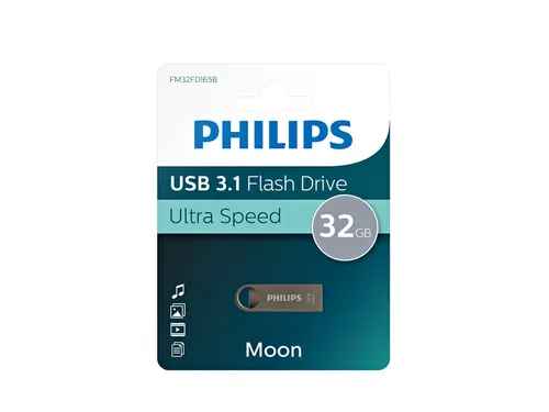 USB stick 3.1 Philips Moon USB-A 32GB grijs