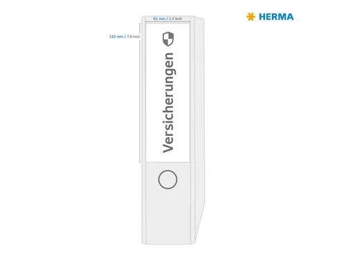 HERMA 10141 Rugetiket breed 192x61mm Verwijderbaar Wit 400 stuks