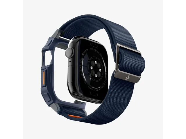 Spigen Lite Fit Pro Case + Band Marineblauw Apple Watch 10 46mm Blauw