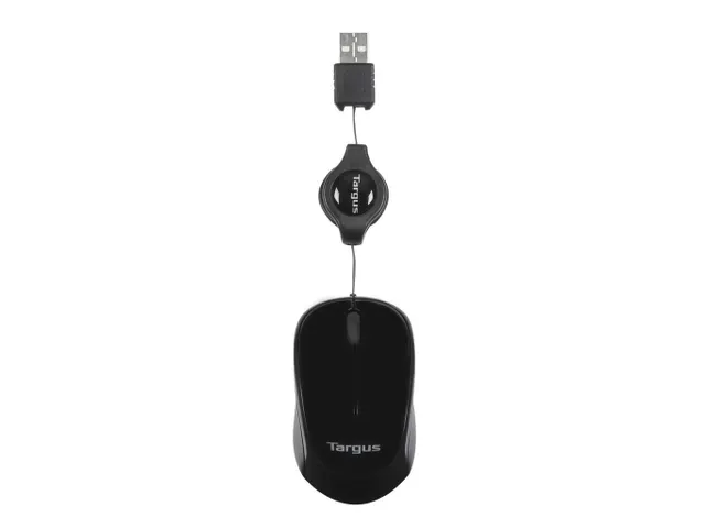 Targus AMU75EU Blue Trace mini Travel muis USB bedraad Zwart