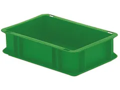 Euronorm-Stapelbak 2.7l 75x 300x 200mm Wanden/Bodem Gesloten Groen