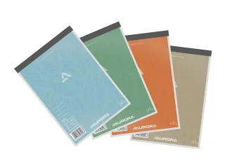 Schrijfblok Aurora A5 lijn 100 vel 60gr assorti - 1