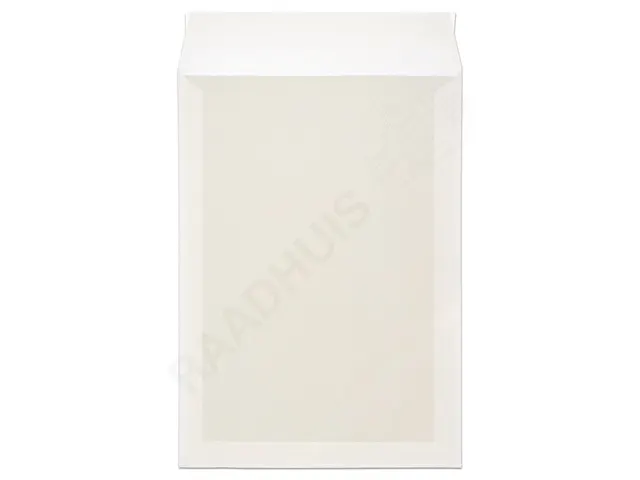 Bordrug envelop Raadhuis 262x371mm EB4 wit met plakstrip krimp a 10 st