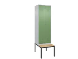 locker voor scheiding van kleding,HxBxD 2120x600x815mm,2vak