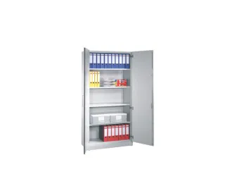 Draaideurkast Hxbxd 1980x800x440mm 5 Oh Lichtgrijs/Lichtgrijs - 1