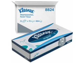Kleenex 8824 facial tissue 3-laags wit 20x20cm 12x72 tissues - 1