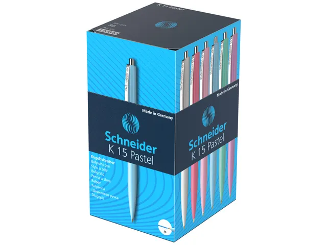 Balpen Schneider K15 M pastel assorti