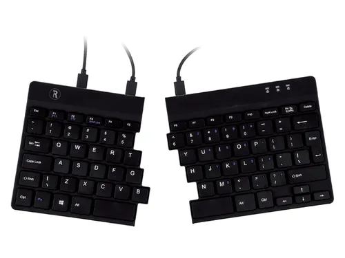 Split Break V2 ergonomisch toetsenbord Qwerty US Zwart bedraad