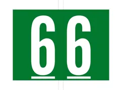 Jalema codetab 6 Donkergroen gelamineerd, rol van 500 tabs