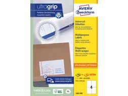 Etiket Avery Zweckform 3483-200 105x148mm A6 wit 800stuks
