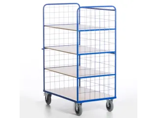 etagewagen,draagverm. 600kg,4etage(s),laadvl. LxB 1200x740mm,houtetage - 3