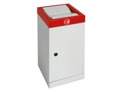 afvalbak,niet-brandbaar,30l,HxBxD 600x300x300mm,binnenbak staal