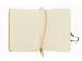 Carnet de croquis Kangaro A6 couverture rigide en PU jaune ocre avec 8
