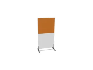 scheidingswand,HxB 1545x800mm,Bl-wit,BN3005-geel - 2