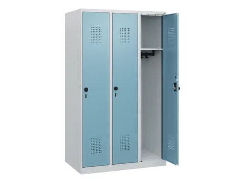 schoollocker,HxBxD 1530x900x500mm,3vak,vak B 300mm,draaigrendel