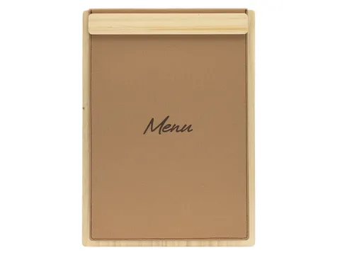 Menukaart Securit Signature klembord A4 bruin