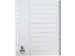 Tabbladen PP Set 1-12 Met Indexblad A4 11-Gaats Grijs