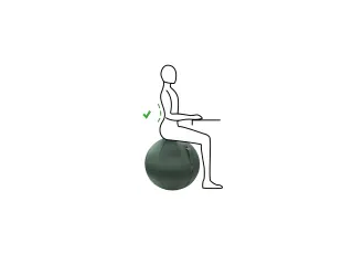 Ergoball ergonomische donkergroen Ø 65 cm. - 4
