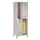 dubbeldekse locker,HxBxD 1850x600x500mm,2x2vak.,RAL7035,front RAL7016