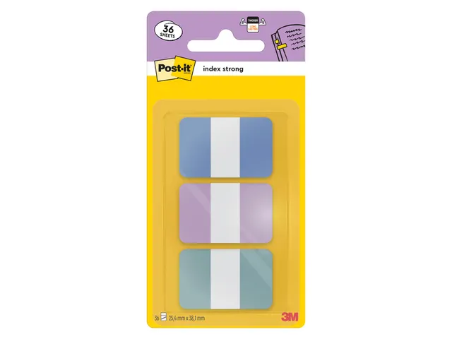 Indextabs Post-it 686-3COAST 25.4x38.1mm Strong