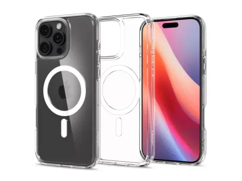 Coque Spigen Ultra Hybrid MagSafe pour iPhone 16 Pro Max blanc