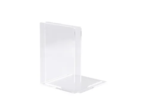 Boekensteun MAUL acryl 12x12x17cm set 2 glashelder
