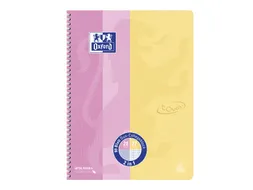 Collegeblok Oxford Touch duo A4+lijn/ruit 5mm 160 pagina's