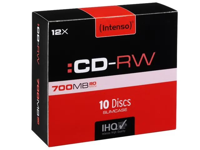 CD-RW Intenso 700MB 10 Stuks SlimCase