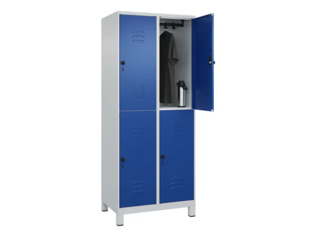 dubbeldekse locker,HxBxD 1950x800x500mm,2x2vak.,vak B 400mm