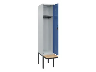 locker met bank,HxBxD 2120x400x815mm,1vak,vak B 400mm,cilinderslot - 1