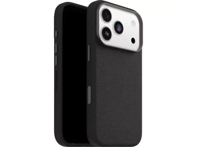 OtterBox Symmetry Leather iPhone 17 Pro hoesje zwart