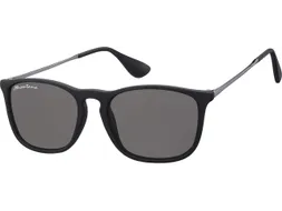 Zonnebril Montana met smoke glas en metalen pootje zwart