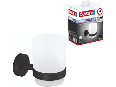 Moon Bekerhouder zwart zelfklevend