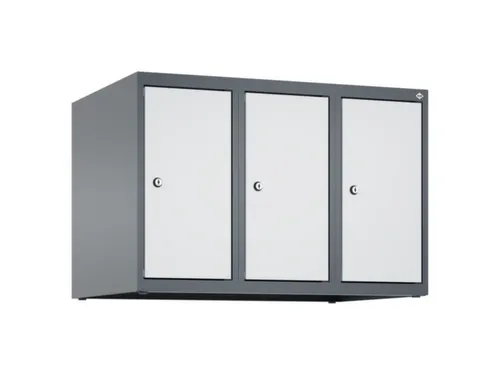 opzetkast,v. locker,3vak.,vak B 250mm,HxBxD 500x750x500mm,vleugeldeur