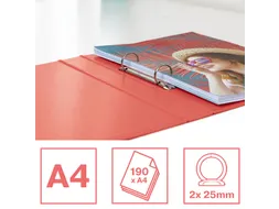 Colour'Breeze ringmap 2rings PP A4 harde kaft koraal