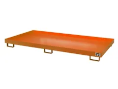 stellingopvangbak,opvangvol. 240l,HxBxD 210x2650x1300mm,staal,RAL2000