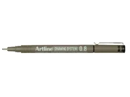 Fineliner Artline technisch 0.8mm zwart