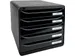 ladenblok Big-Box Plus zwart glossy 5 laden A4+