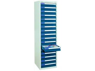 ladekast HxBxD 1800x500x500mm 17laden vergrendeling RAL7035 RAL5010 - 2