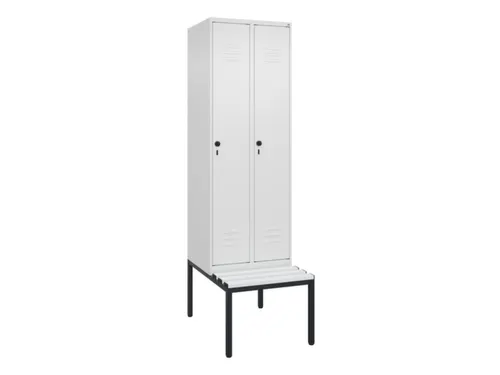 locker voor scheiding van kleding,HxBxD 2120x600x815mm,2vak