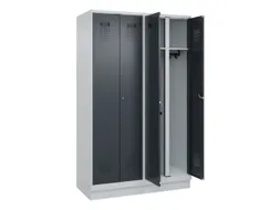 locker voor scheiding van kleding,HxBxD 1950x1200x500mm,4vak