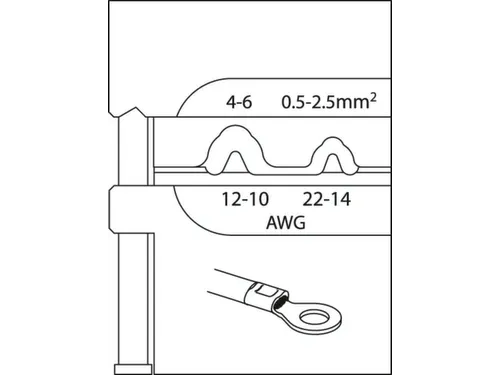 S 8140 E Krimptangset ELEKTRONISCH 4-delig