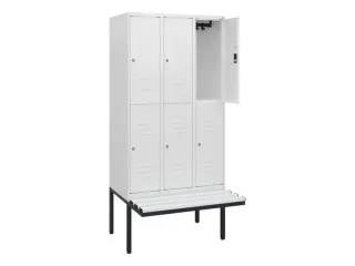 Dubbeldekse dekenkist,HxBxD 1950x900x815mm,3x2vak.,vak B 300mm - 2