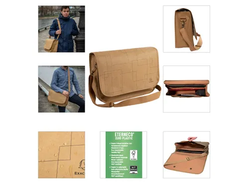 Messenger tas washab le paper Eterneco